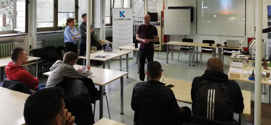 Laser Ing präsentiert Abiturienten das Unternehmen und Jobchancen